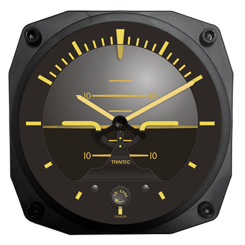 Trintec Vintage Horizon (Attitude Indicator) - 6" Aviation Wall Clock - 9063V