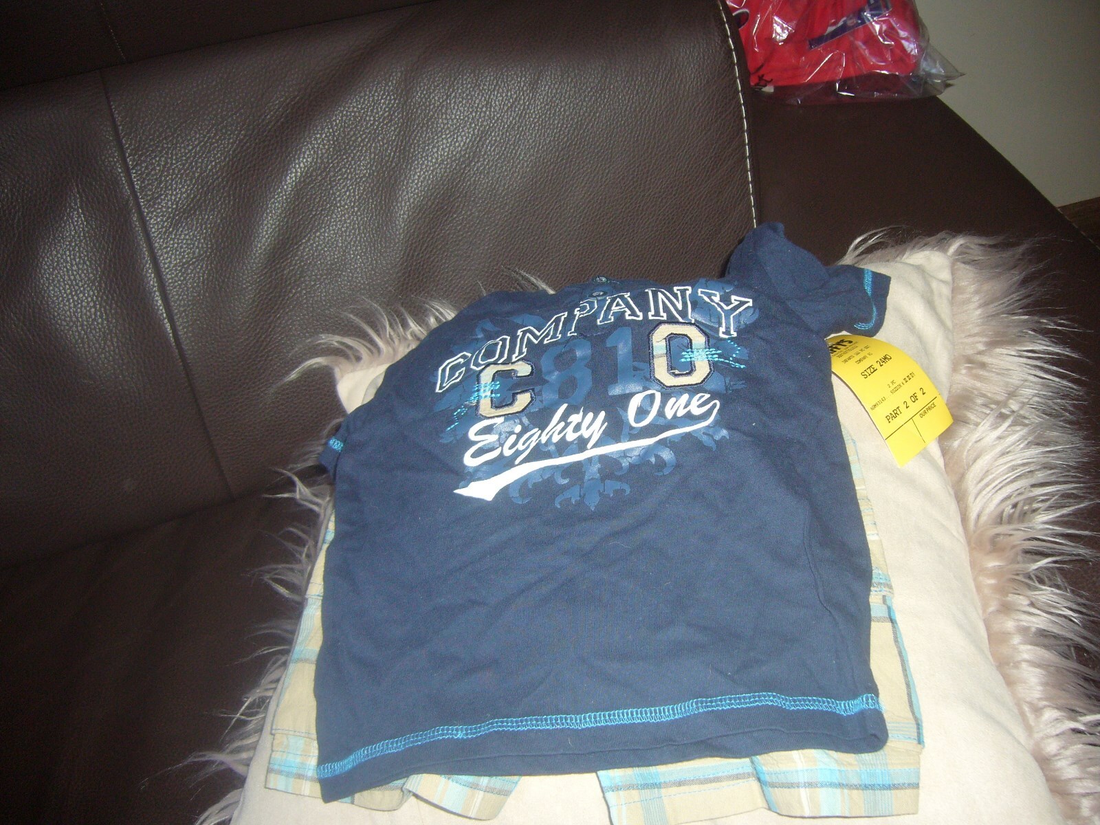 NWT COMPANY 81 2 PC TOP & SHORTS SIZE 24M