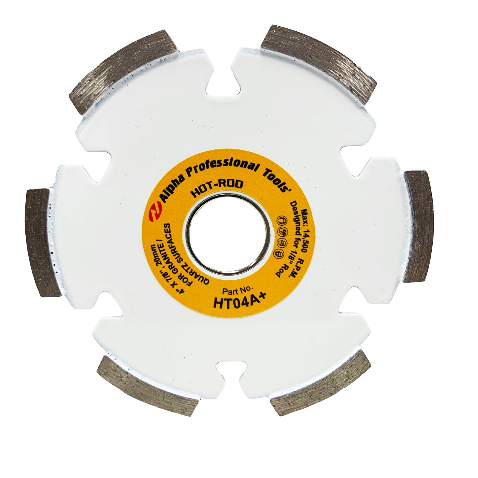 Alpha Professional Tools Hot-Rod Granite 4"- For 1/8" Rod- HT04A+