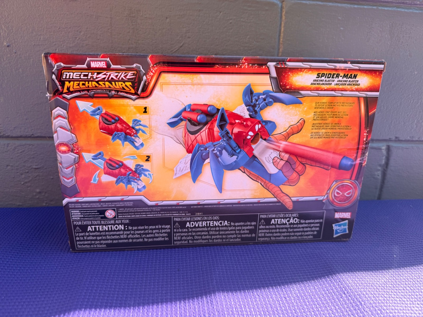 Nerf Mega Strike Mechasaurus Spider-Man Arachnophobia Blaster