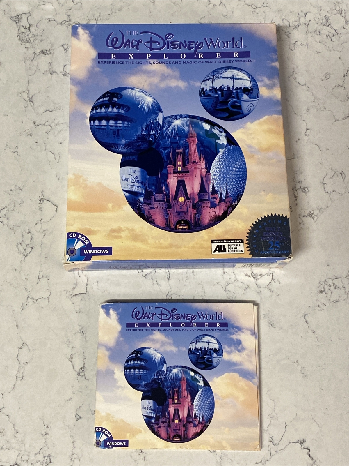 The Walt Disney World Explorer 1996 CD-ROM Windows 95 Interactive Amusement Park