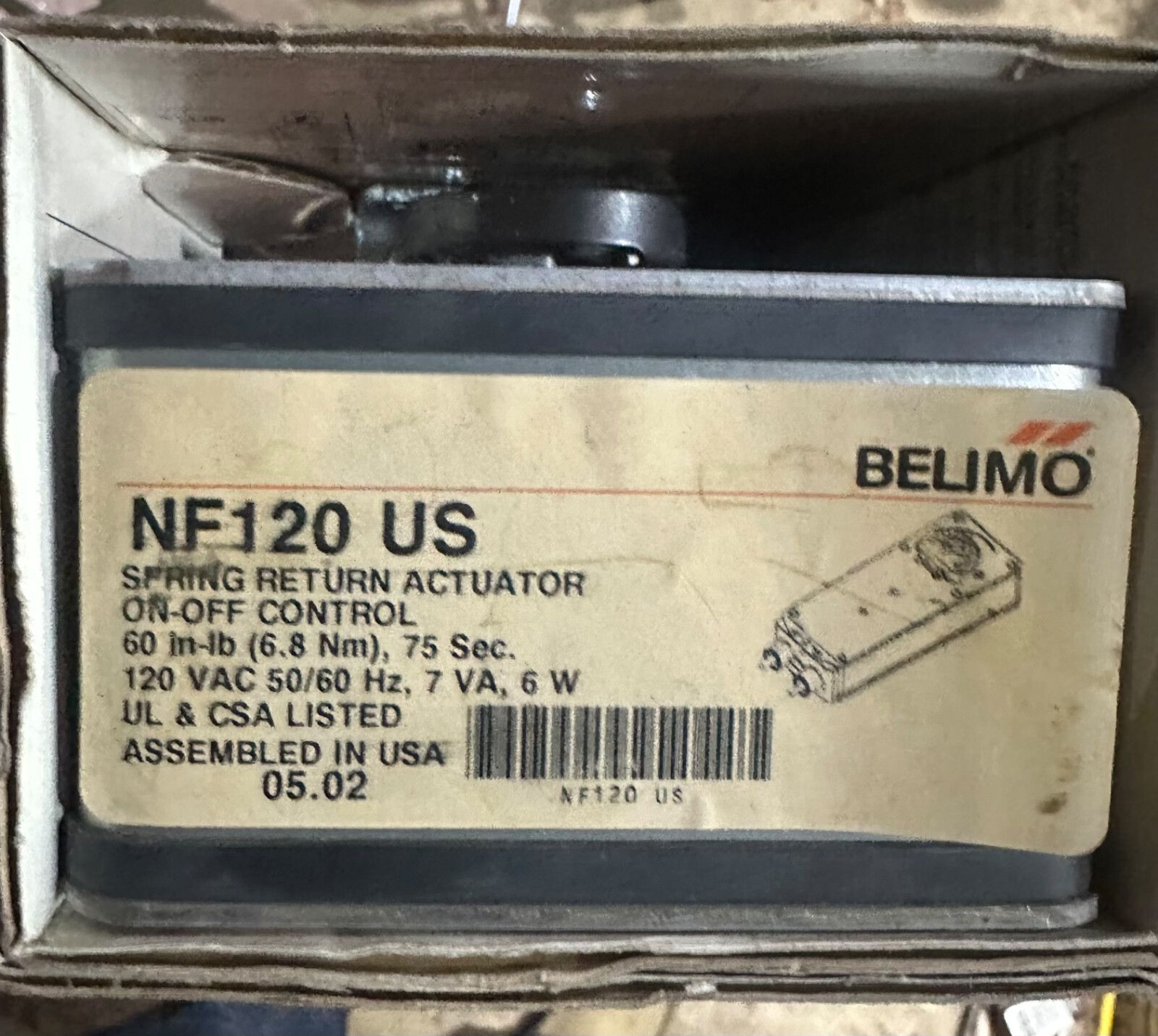Belimo - NF120 US | Spring Return Actuator
