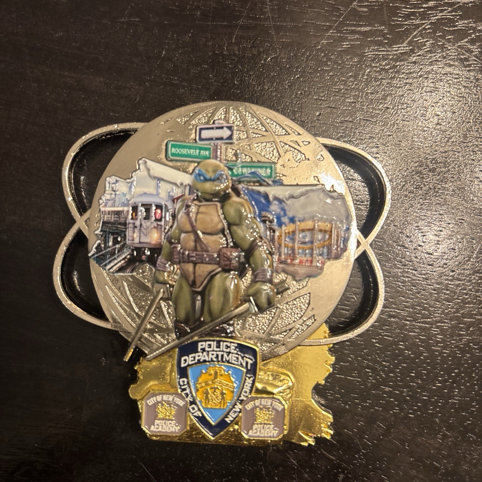 NYPD Challenge Coin Teenage Mutant Ninja Turtles Leonardo(Queens)