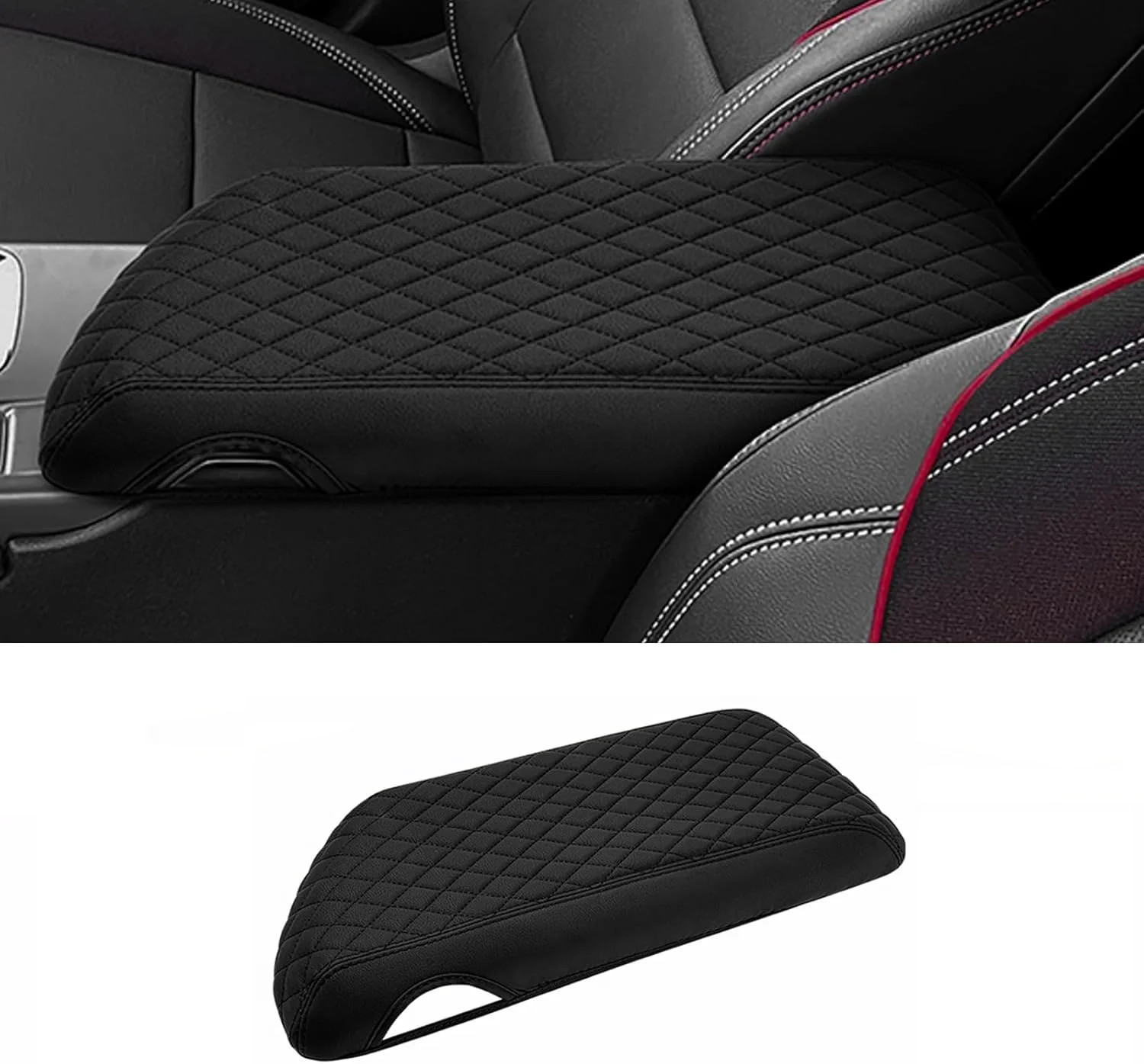 Center Console Armrest Cover for 2024-2026 Chevy Equinox EV Leather Protector