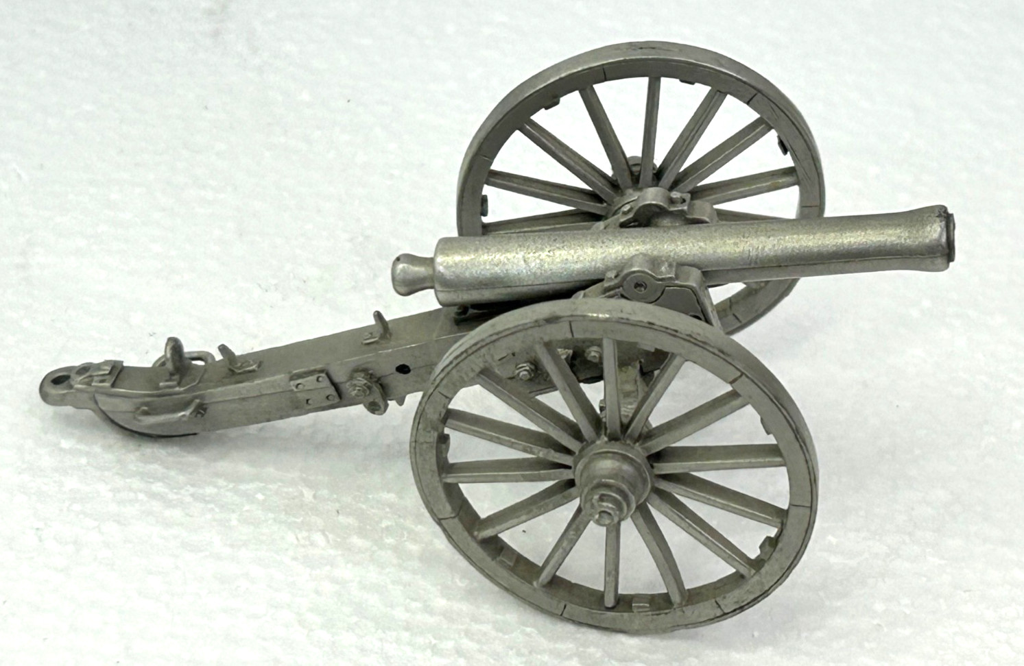 Small Pewter Army Cannon Display