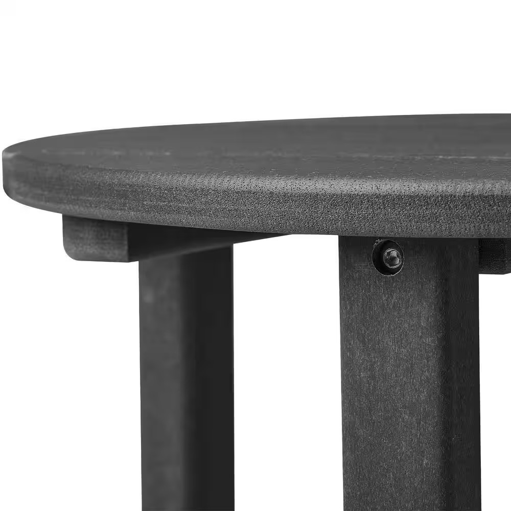 Outdoor Side Table HDPE Poly Patio End Table Weather Resistant UV Protected Deck