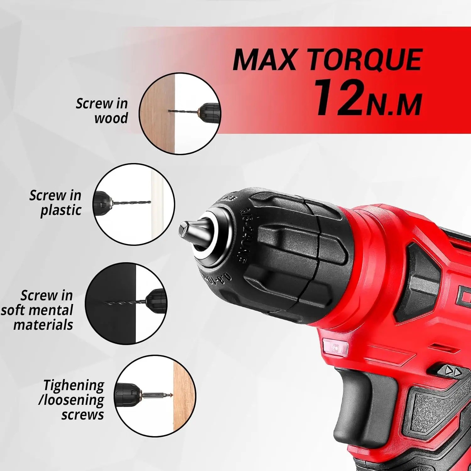 126-Piece Tool Set with 8V Cordless Drill