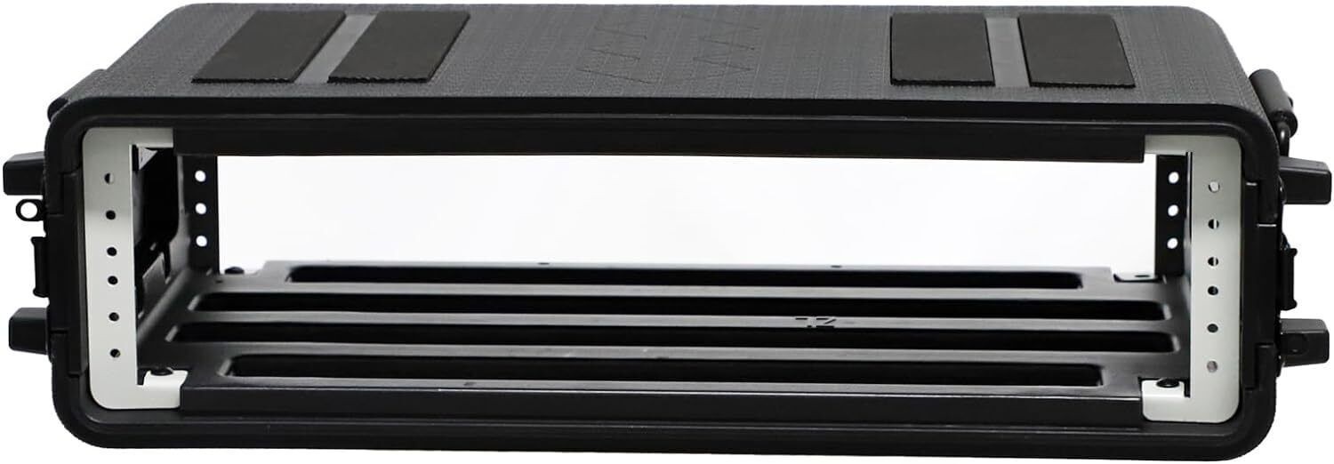 2U/4U/6U Rack Case Depth, 19" Rackmount Flight Cases w/ Microphone Compartments