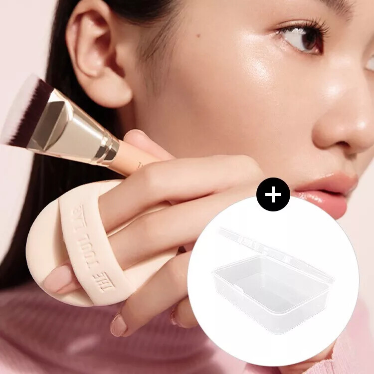 The Tool Lab All Day Fitting Duo Brush+Puff+Case K-Beauty
