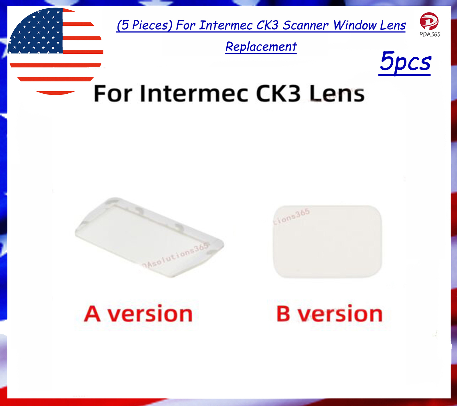 Lot (5 Pieces) For Intermec CK3 Scanner Window Lens Replacement