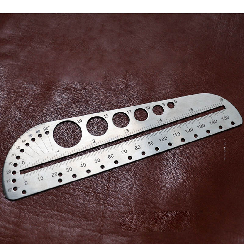 EDC Titanium Alloy Ruler Stainless Steel Portable Outdoor Compasses Tools