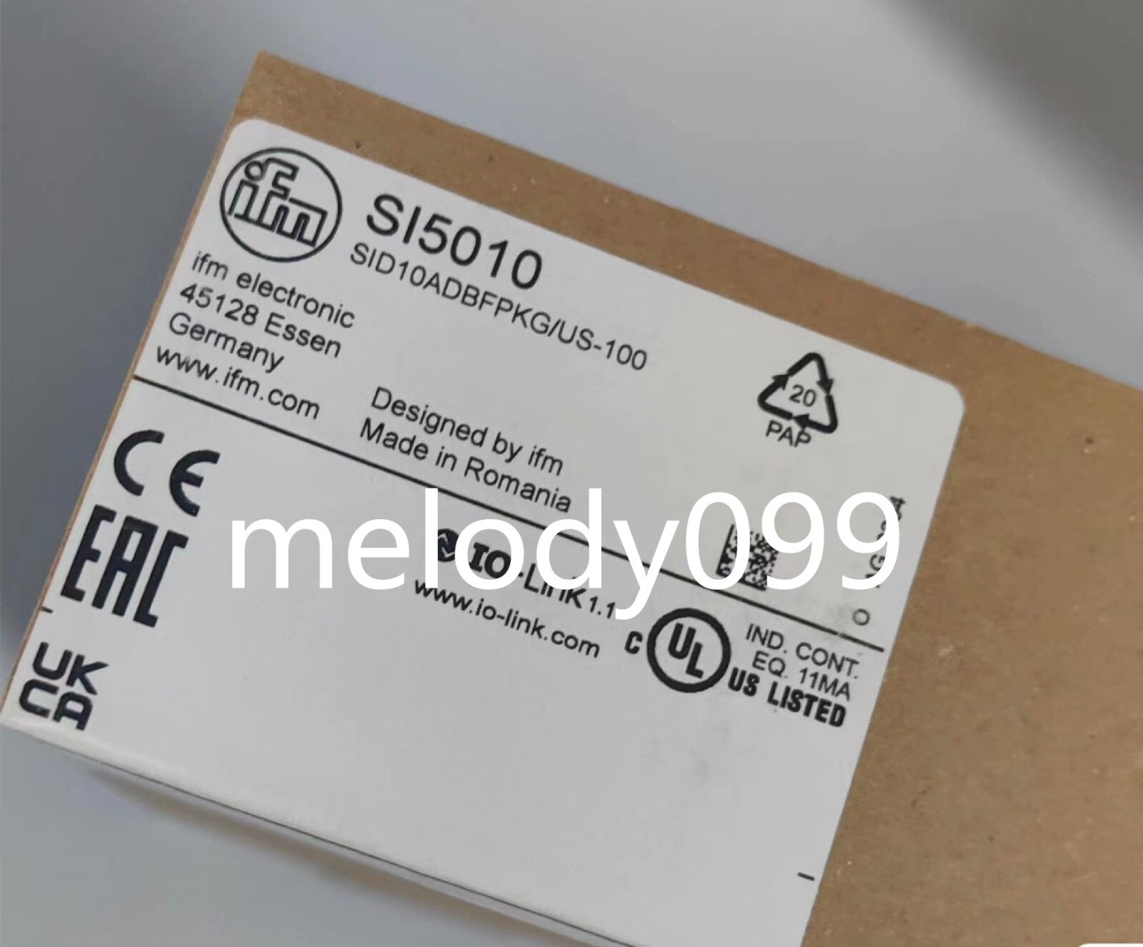 IFM SI5010 Electronic Flow Sensor Switch SI 5010 *NEW *Free Shipping