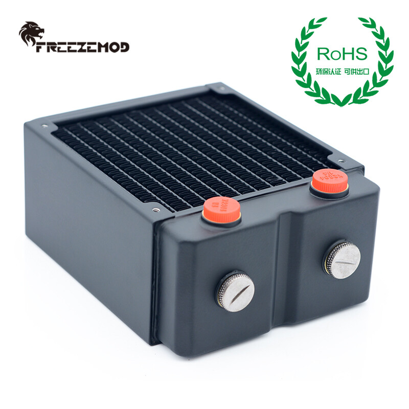 FreezeMod 120mm G1/4" Copper Radiator 65mm Thick for PC Water Cooling TSRP-HP65