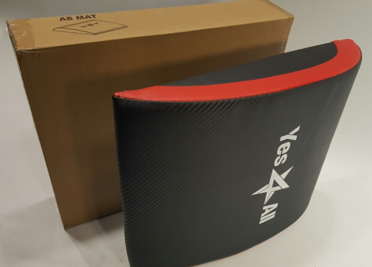 Yes4All Ab Exercise Mat G8Z2 Red Sit Up Pad, Abdominal & Core Trainer Mat, New