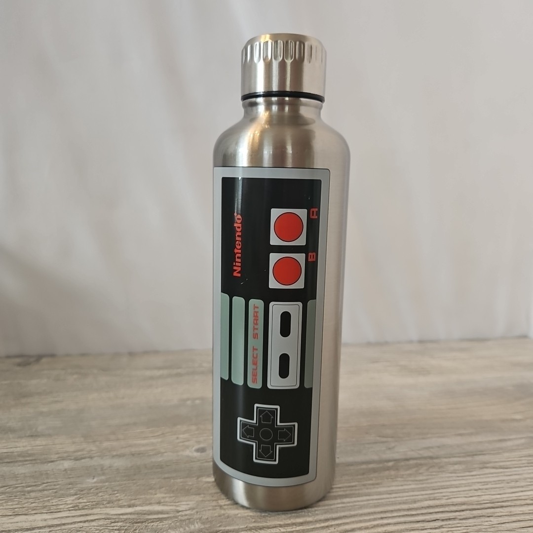 Paladone Stainless Steel Nintendo (NES) Aluminum Water Bottle