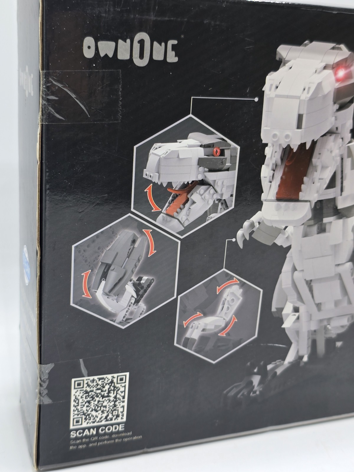 Ownone Dinosaur Stem Building Kit Electric Programming Remote Control 960pcs