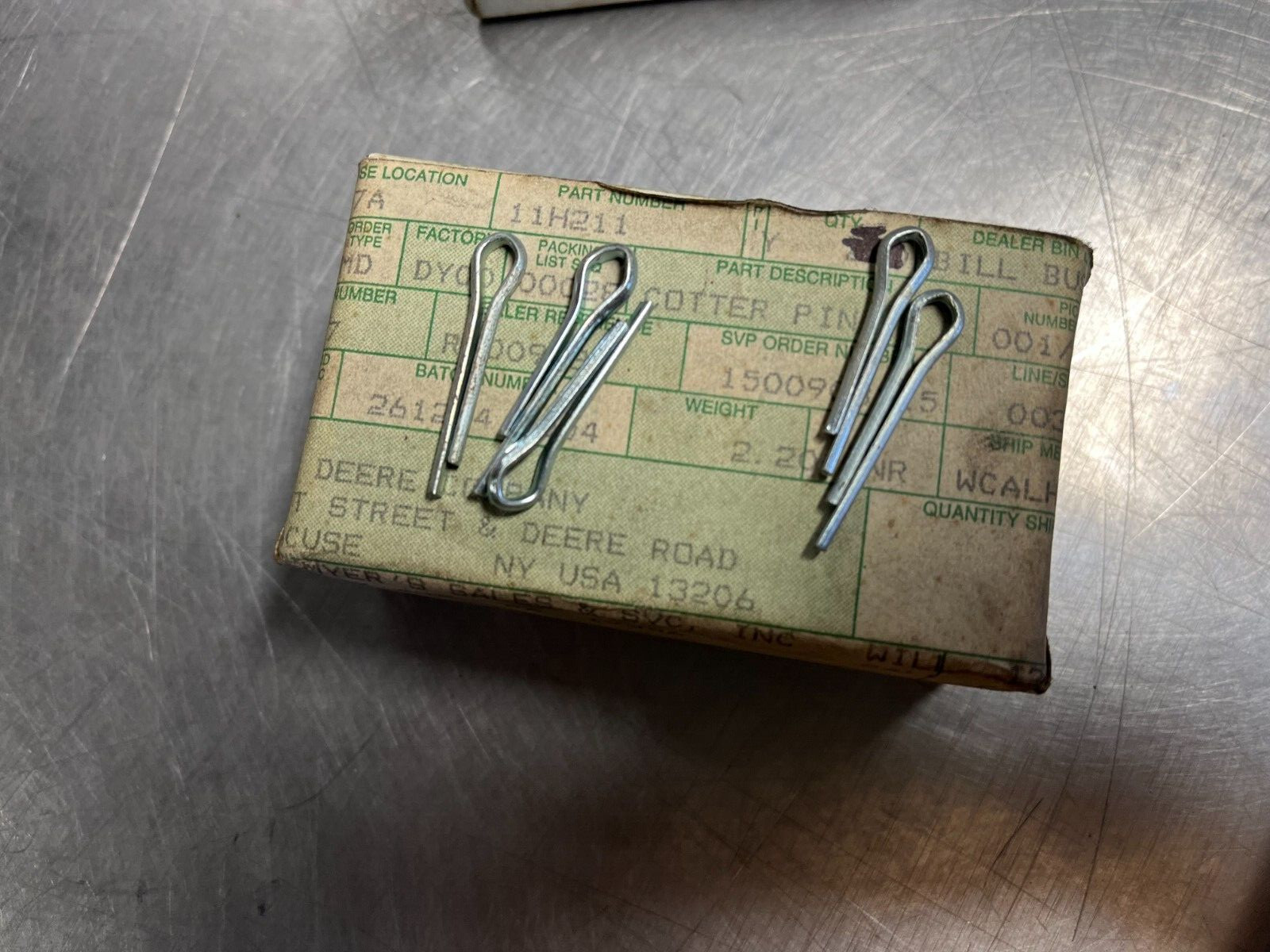 11H211 OEM John Deere Cotter Pin QTY 10