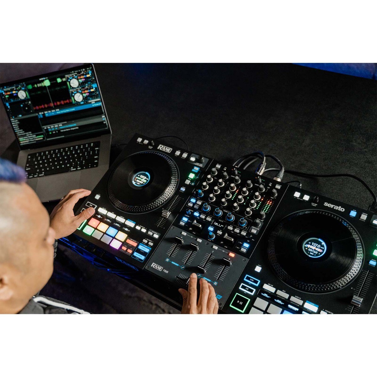 Rane FOUR Advanced 4 Channel Mixer Stems Serato DJ Pro Controller Rane 4