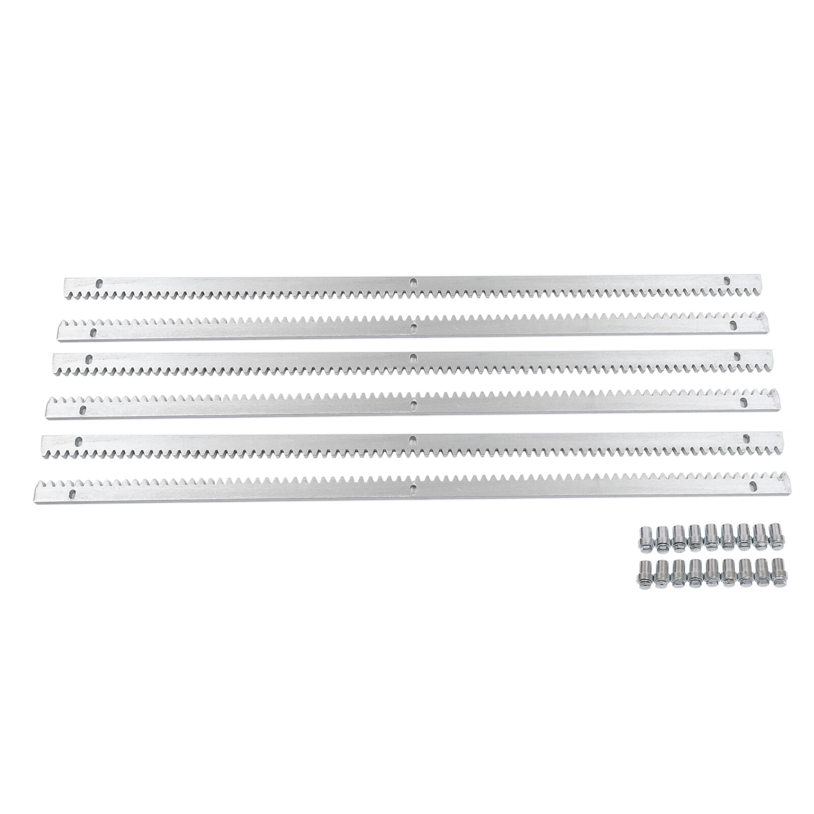 6pcs 1m Rails Steel Gear Slide Rack Track for Sliding Gate Opener max 2000KG USA