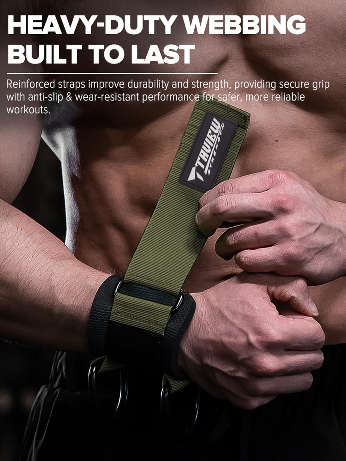 Cable Wrist Cuffs for Cable Machine Upper Body Workouts Green One Size