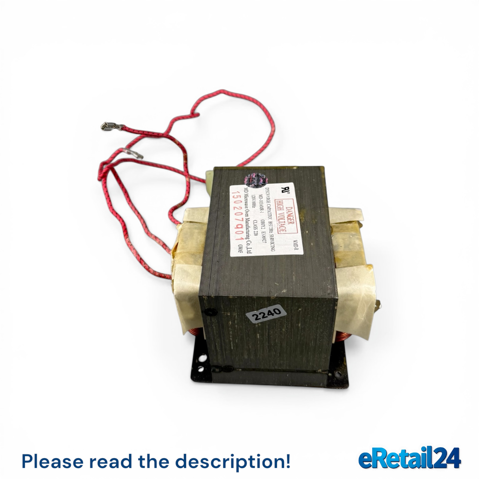 𝙉𝙚𝙬 OEM GE Microwave H.V.Transformer WB24X25617