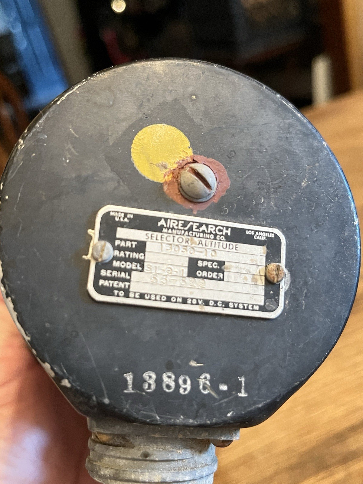 Airesearch Cabin Altitude Selector