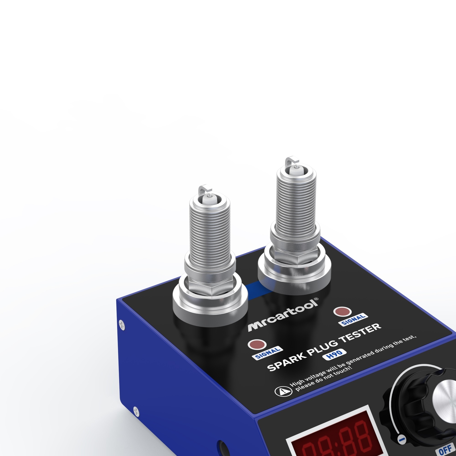 H90 Dual-Hole Car Spark Plug Tester Spark Plug Ignition Analyzer Diagnostic Tool