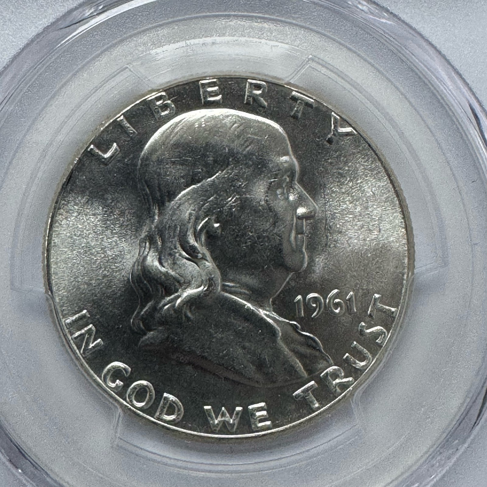 1961 Franklin Silver Half Dollar 50C PCGS MS66