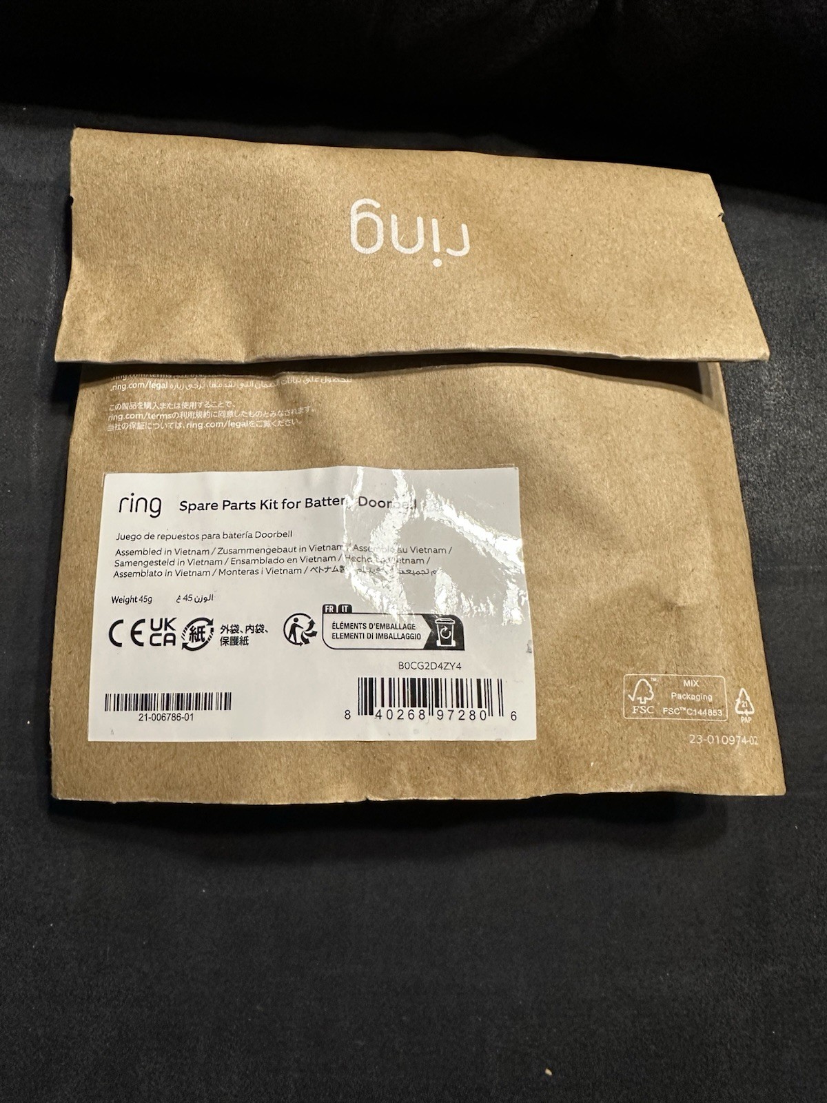 Ring Doorbell spare parts kit for battery doorbell