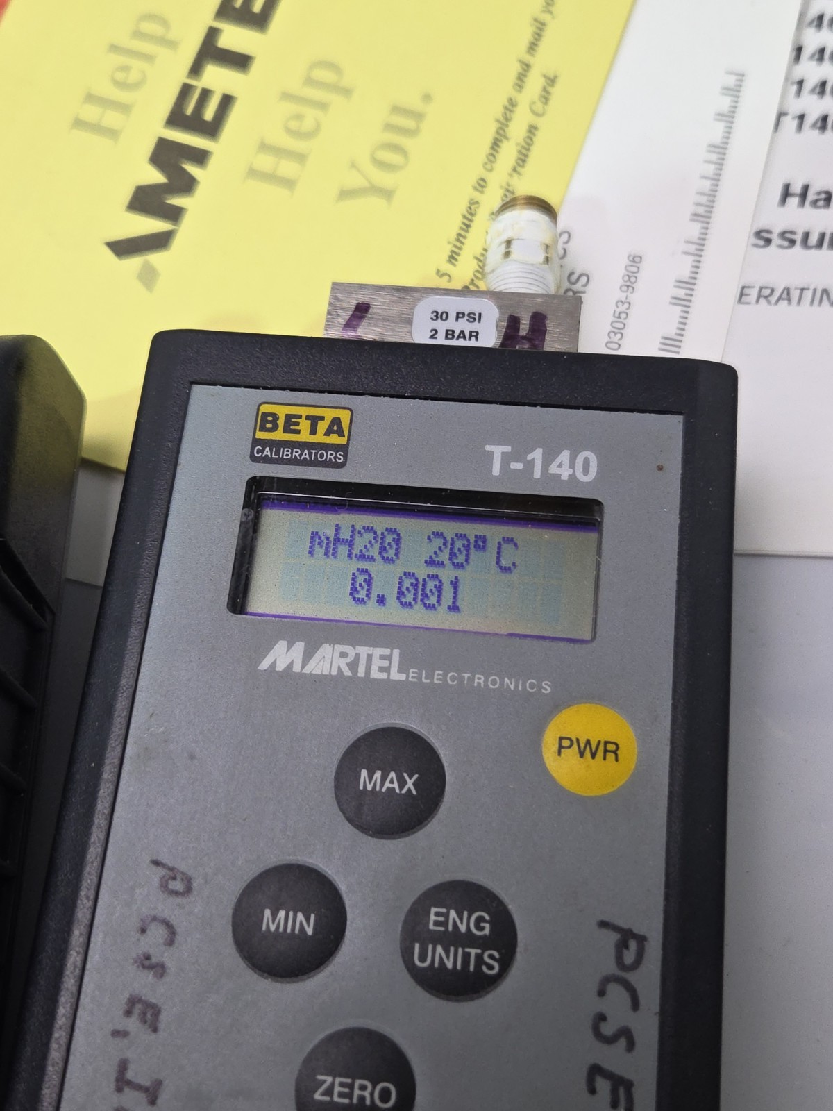 MARTEL T140-200" Precision Pressure Calibrator