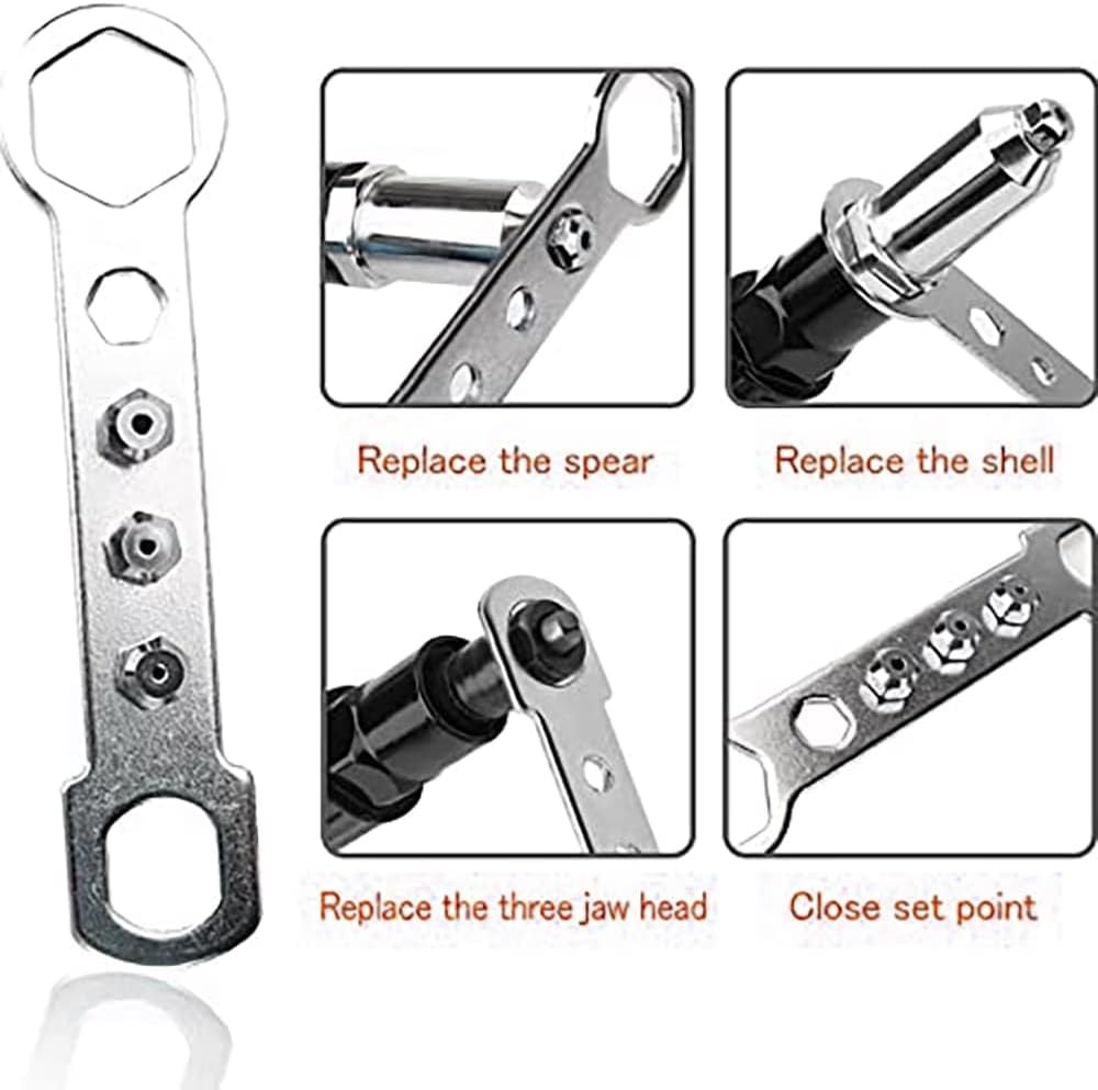 Rivet Gun Adapter Kit, Electric Power Drill Rivet Attachment