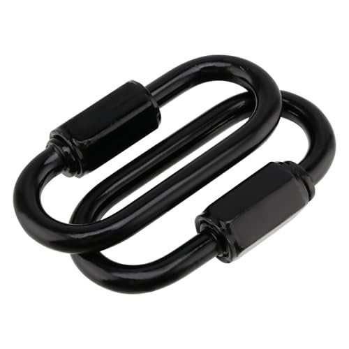 30 PCS Black Quick Chain Link, M4 Quick Link Chain Connector D Shape Chain