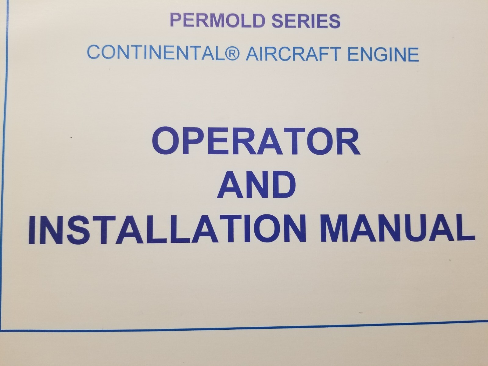 90s Continental Aircraft Engine Operator Installation Maintenance Manuals 10-550