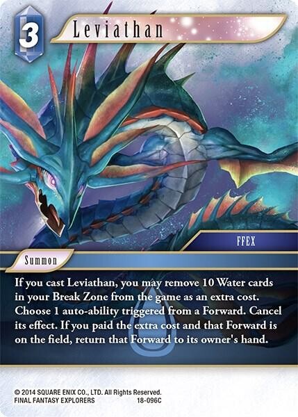 Leviathan Foil - 18-096C NM - Final Fantasy