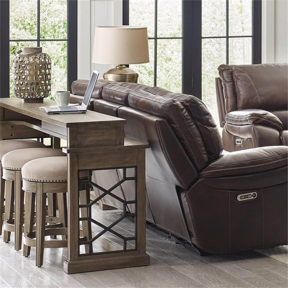 Parker House Sundance 25" Traditional Wood Swivel Stool in Sandstone Brown