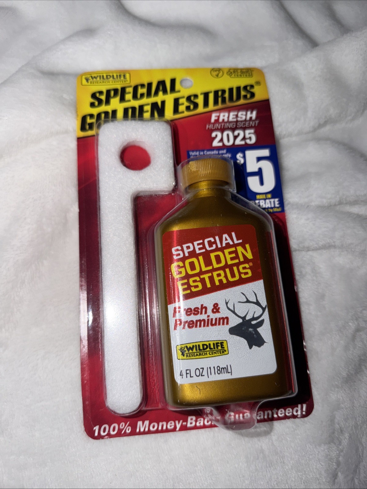 Wildlife Research Special Golden Estrus Hunting Scent W/2 Wicks 2025 Season