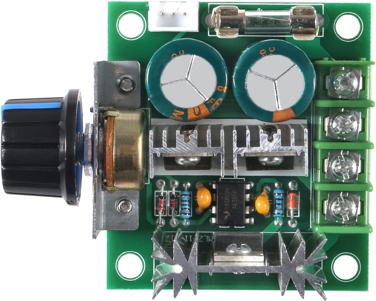 2Pcs 12V-40V 10A PWM DC Motor Speed Control Switch Controller Voltage Regulator