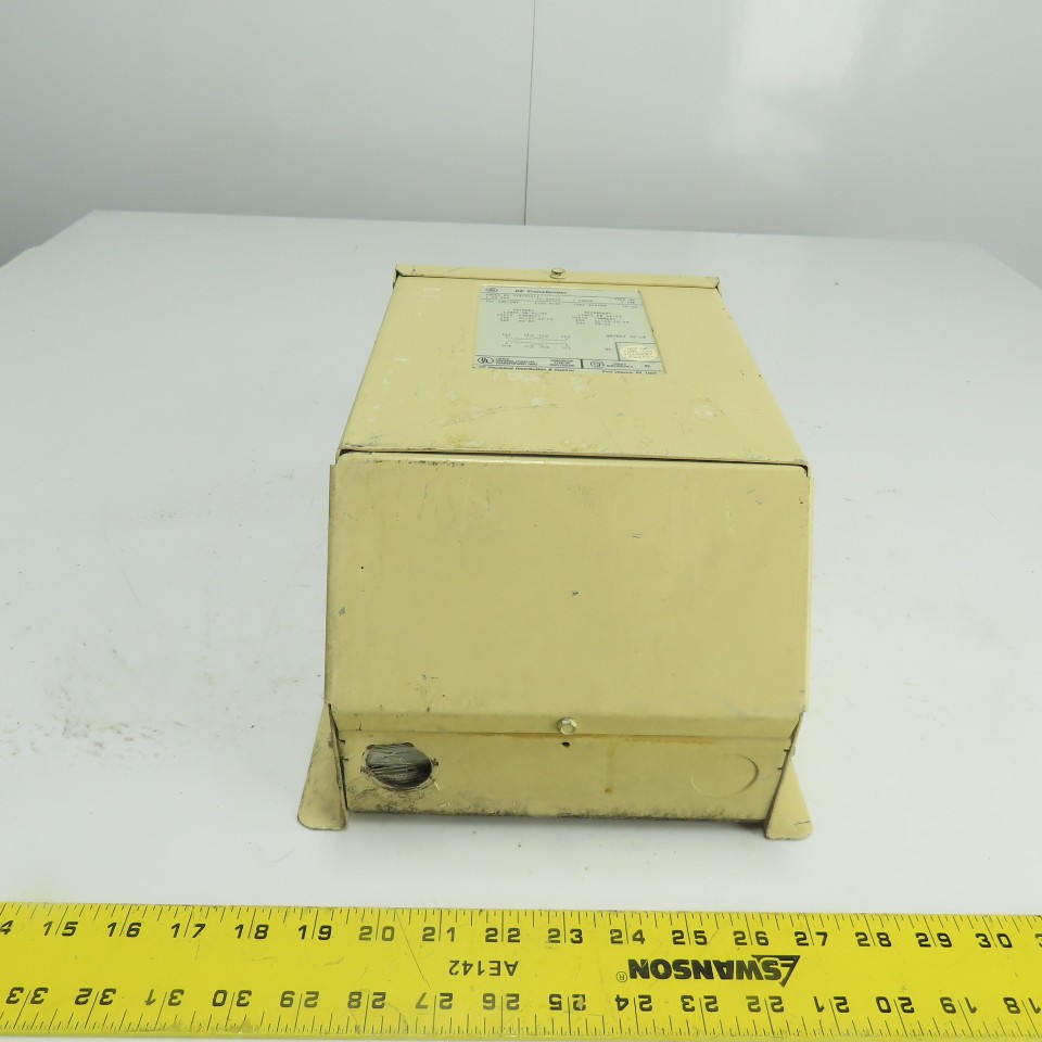 GE General Electric 9T51B0011 1.50KVa Transformer 240/480V Pri 120/240V Sec 1Ph