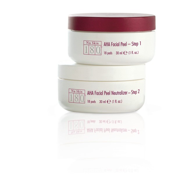 Nu Skin Nuskin 180 AHA Facial Peel + Neutralizer 18 pads 25ml #tw