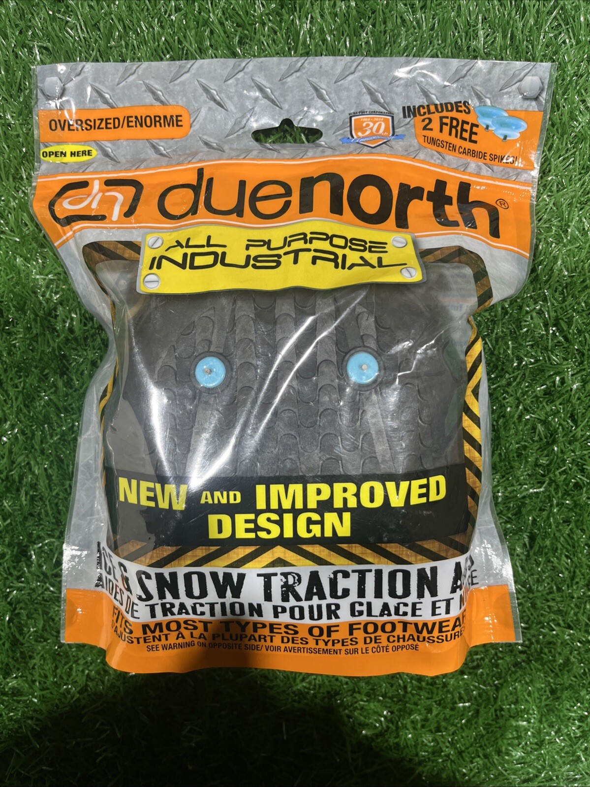 Due North Heavy Duty Industrial Traction Aid Snow Ice Large 11.5-13 Men 10.5-13