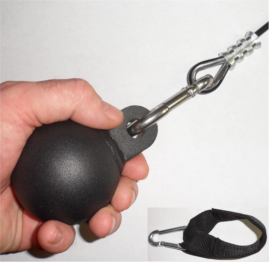 1 ea.  Steel Ball Cable Attachment Spherical Grip Developer 2-5/8" Diameter