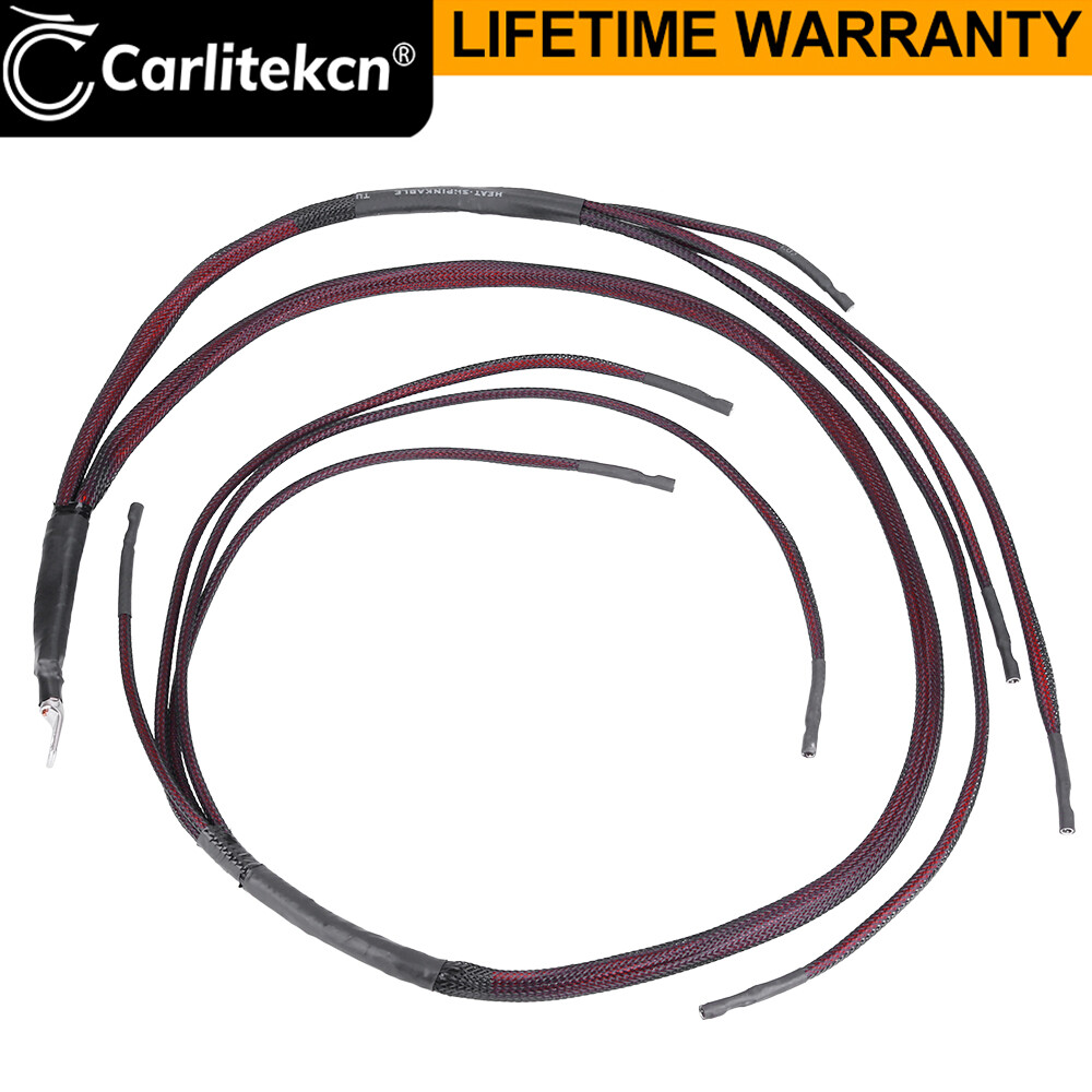 Black 7.3 IDI Non Turbo Glow Plug Harness Wiring Kit Power Cable For Ford USA