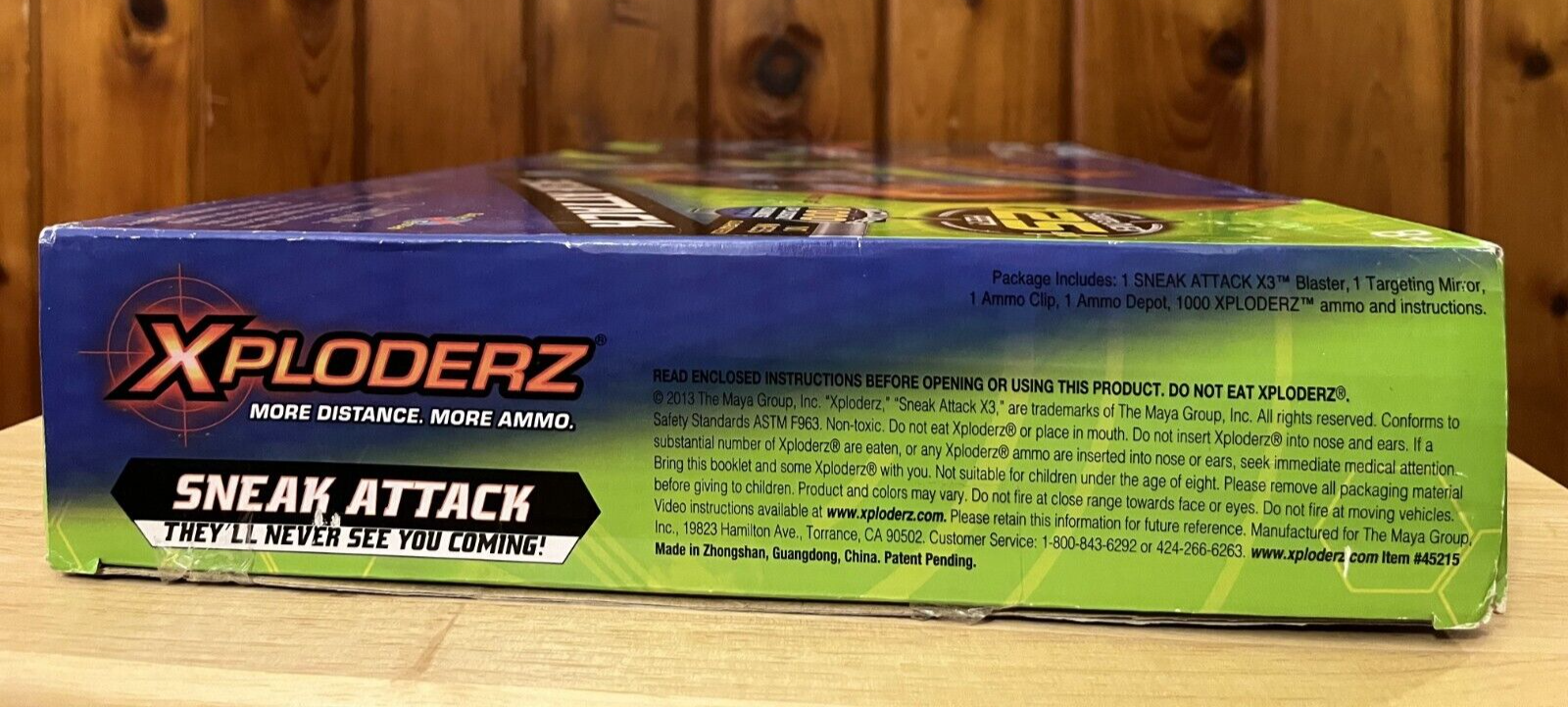 Xploderz X3 Sneak Attack Blaster New sealed box.