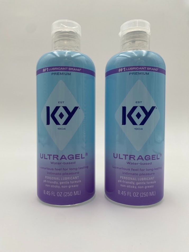 KY Ultragel Water Based Personal Lubricant Brand 250ML Lot Of 2 Exp 01/2027