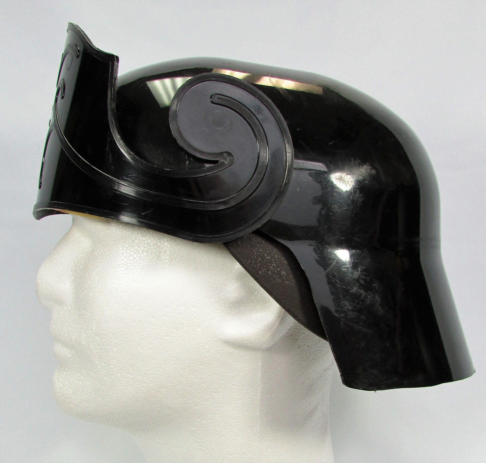 Vintage Roman Helmet Alexanders Costumes One Size Plastic Black