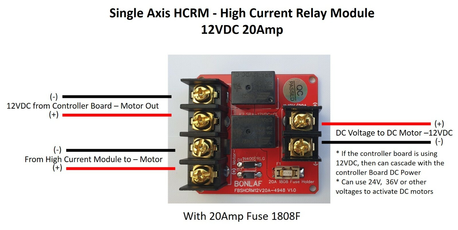 12V 20A Single Channel Relay Module Solar Panel Sun Tracking Control Board DIY