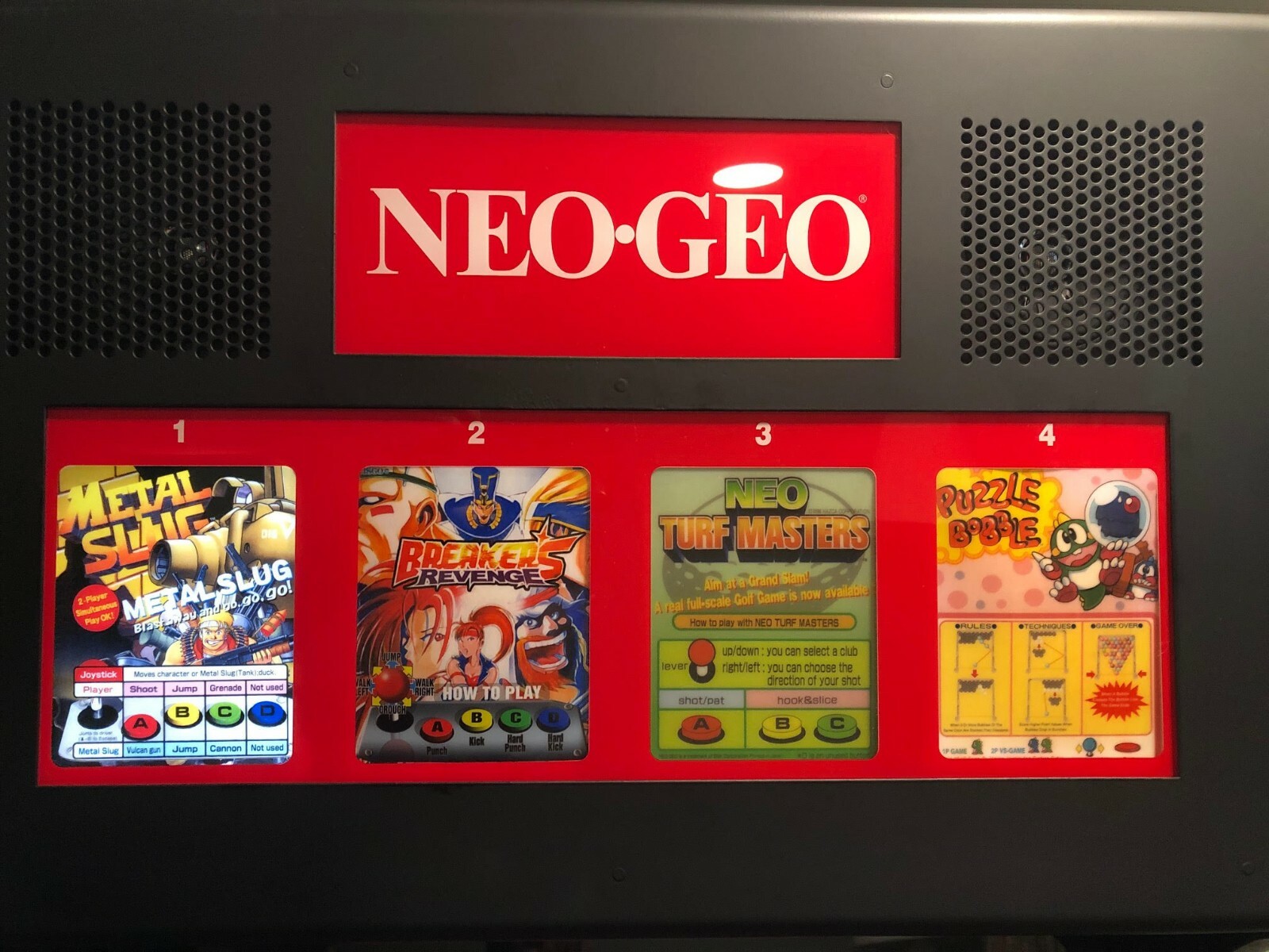 Metal Slug Neo Geo Mini Arcade Marquee
