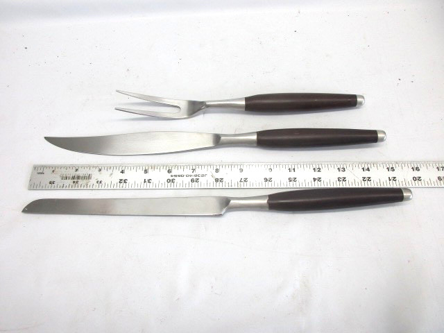 Ecko Eterna 3 piece meat carving set, mid century modern look, made in Japan