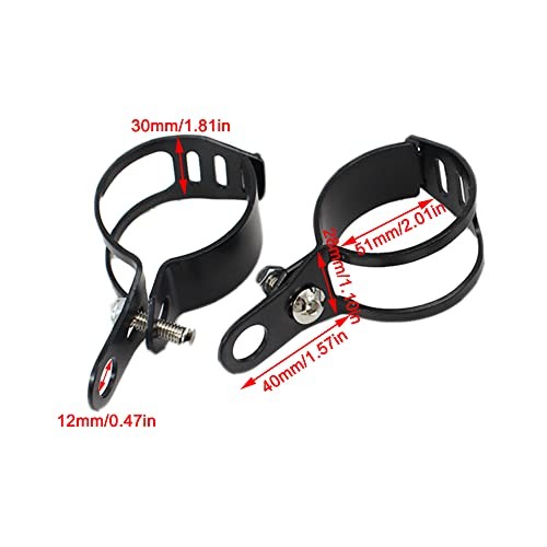 Motorcycle Single Light Bracket Mount Clamp, Holder Support for 30-45mm Front