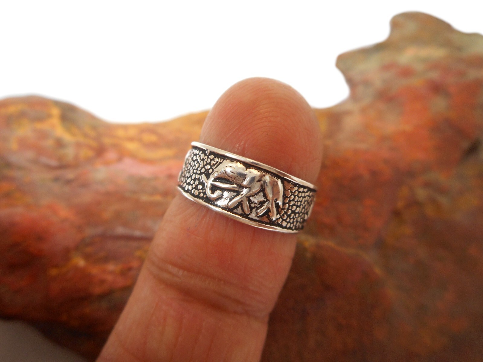 Adjustable Elephant TOE RING Sterling Silver 925 - Gift Boxed